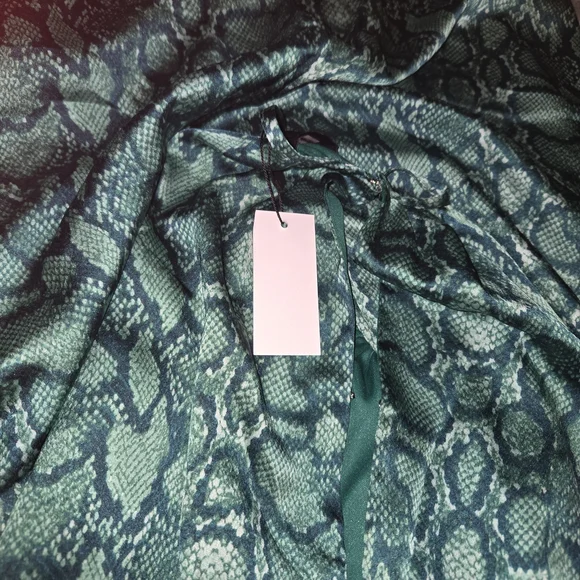 Sugarlips Teal Snake Print Jumpsuit NWT‎ - Picture 2 of 6